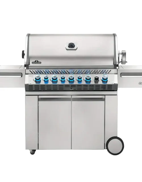 Napoleon Prestige PRO 665 Gas Grill W/ Infrared Rear Burner, Infrared Side Burner & Rotisserie Kit